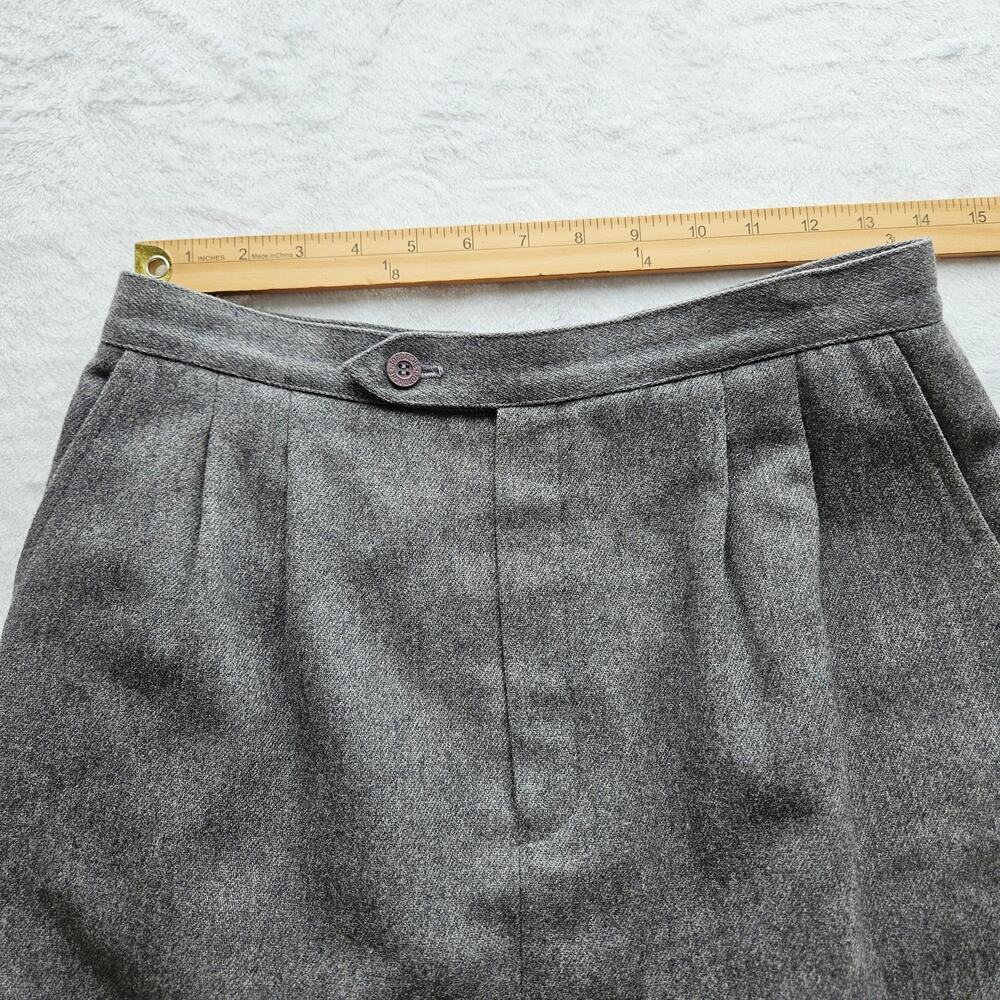 Jordache 90s Y2K Wool Blend Midi Skirt Size 12 Gray Dark Academia Career Vintage - Picture 10 of 10